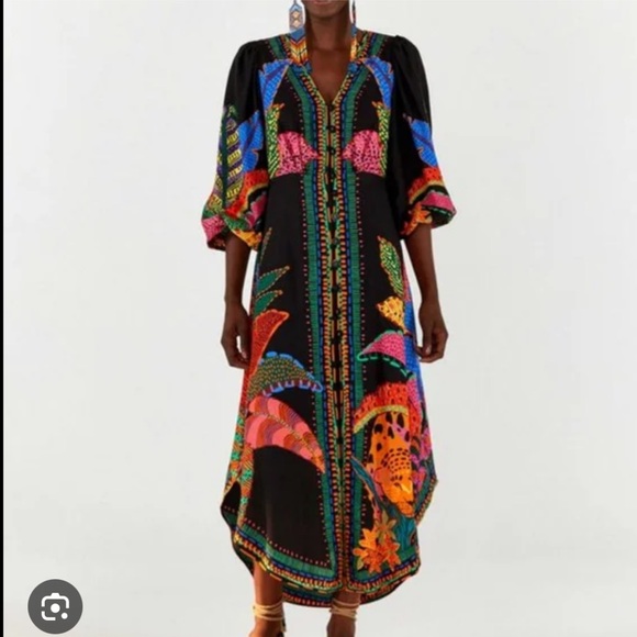 FARM Rio Dresses & Skirts - Farm Rio Cool Leopards Maxi Dress